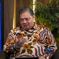 Menteri Koordinator Bidang Perekonomian Airlangga Hartarto dalam acara Economic Update CNBC Indonesia, Senin (29/06/2026). (CNBC Indonesia TV)