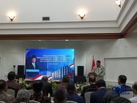 Menteri Perumahan dan Kawasan Permukiman (PKP) Maruarar Sirait kata Maruarar dalam acara Penandatanganan Komitmen Hibah Lahan PT Lippo Cikarang Tbk Kepada Negara di Wisma Danantara, Jakarta, Senin (29/6/2026). (CNBC Indonesia/Martyasari Rizky)