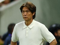 Pelatih Timnas Korea Selatan, Hong Myung-bo. (REUTERS/Daniel Becerril)