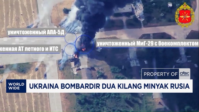 Video: Ukraina Bombardir Dua Kilang Minyak Rusia