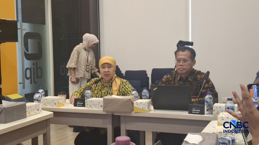 Direktur Penyuluhan, Pelayanan, dan Hubungan Masyarakat DJP Inge Diana Rismawanti dalam media briefing di DJP, Selasa (30/6/2026). (CNBC Indonesia/Chandra Dwi Pranata)