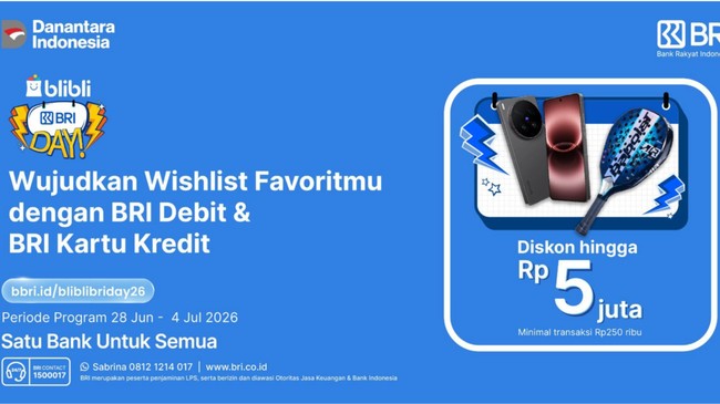 Belanja Lebih Hemat di Blibli dengan Beragam Promo Spesial BRIDAY