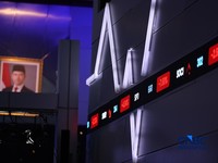 Layar menampilkan pergerakan Indeks Harga Saham Gabungan (IHSG) di Bursa Efek Indonesia (BEI), Jakarta, Selasa (30/6/2026). (CNBC Indonesia/Tri Susilo)