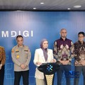 Menkomdigi Meutya Hafid di kantor Komdigi, Selasa (29/6/2026). (CNBC Indonesia/Novina)