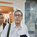 Pelaksana Tugas (Plt.) Direktur Jenderal Bina Konstruksi Kementerian PU Indro Pantja Pramodo saat ditemui di kompleks parlemen, Jakarta, Selasa (30/6/2026).  (CNBC Indonesia/Martyasari Rizky)