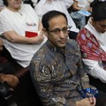 Terdakwa kasus dugaan korupsi pengadaan Chromebook dan Chrome Device Management (CDM) dalam program digitalisasi pendidikan di Kemendikbudristek Nadiem Makarim tiba di Pengadilan Tipikor Jakarta Pusat, Selasa, (29/6/2026). (CNBC Indonesia/Muhammad Sa