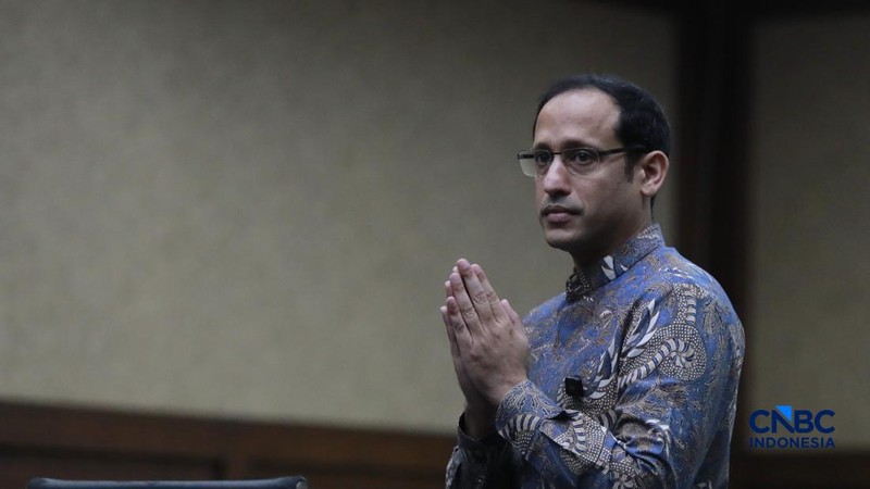 Terdakwa kasus dugaan korupsi pengadaan Chromebook dan Chrome Device Management (CDM) dalam program digitalisasi pendidikan di Kemendikbudristek Nadiem Makarim tiba di Pengadilan Tipikor Jakarta Pusat, Selasa, (29/6/2026).