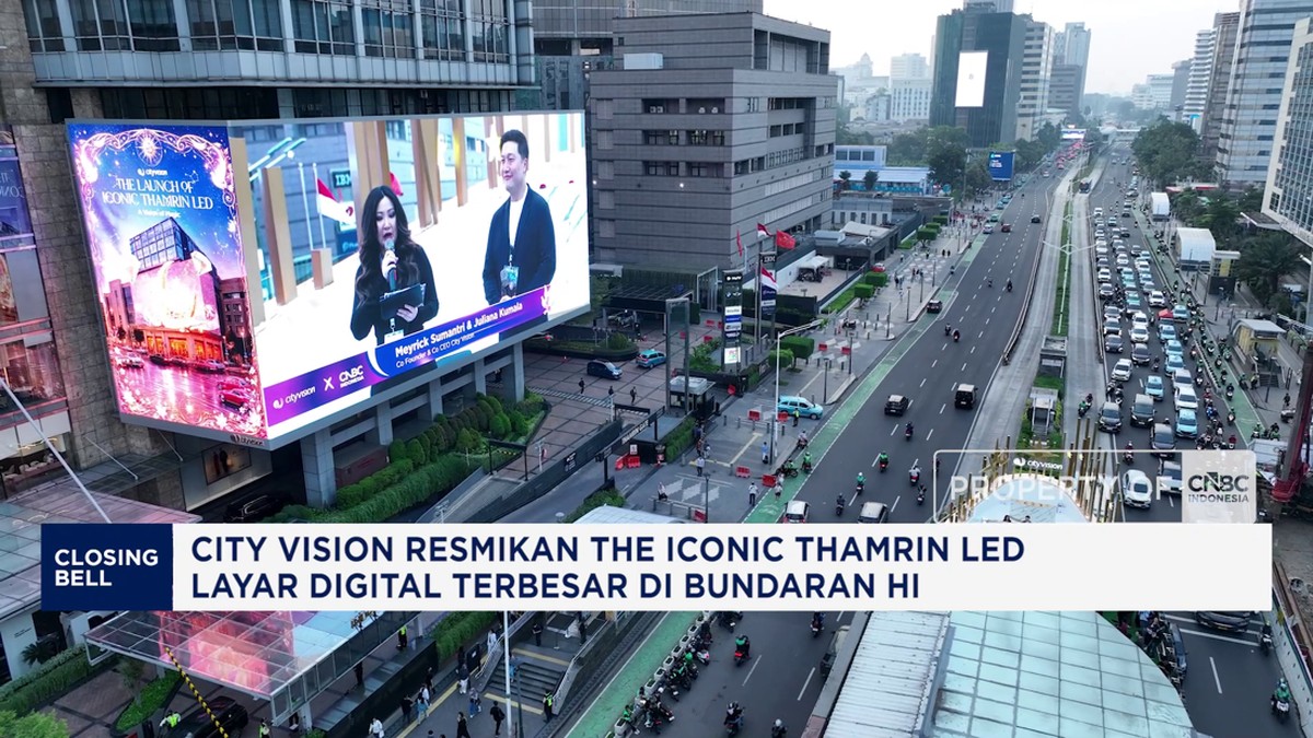 Video: City Vision Resmikan Layar Digital Terbesar di Bundaran HI