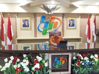 Deputi Bidang Statistik Distribusi dan Jasa BPS. Ateng Hartono. (CNBC Indonesia/Robertus Andrianto)