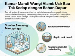 Infografis: 4 Bahan Ajaib yang Ampuh Hilangkan Bau di Kamar Mandi