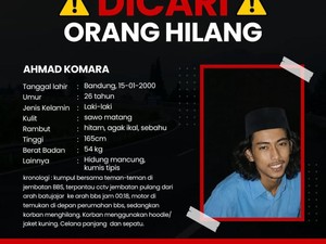 Sudah Dua Pekan Ahmad Komara yang Hilang Misterius Belum Ditemukan