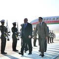 Menteri Pertahanan Republik Indonesia Sjafrie Sjamsoeddin menyambut kehadiran Presiden Republik Belarus Alexander Lukashenko di Base Ops Lanud Halim Perdanakusuma, Jakarta Timur, Rabu (1/7/2026). (Instagram/sjafrie.sjamsoeddin)
