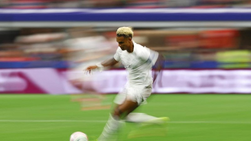 Norwegia mengalahkan Pantai Gading dengan skor 2-1 dalam babak 32 besar Piala Dunia 2026 di Stadion Dallas, Texas, Amerika Serikat, Rabu (1/7) dini hari WIB. (REUTERS/Kai Pfaffenbach)