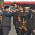 Presiden Prabowo Subianto saat menghadiri Upacara Peringatan ke-80 Hari Bhayangkara Tahun 2026 di Kab. Bogor, Rabu. (1/7/2026). (YouTube/Sekretariat Presiden)