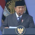 Presiden Prabowo Subianto saat menghadiri Upacara Peringatan ke-80 Hari Bhayangkara Tahun 2026 di Kab. Bogor, Rabu. (1/7/2026). (YouTube/Sekretariat Presiden)