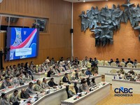 Rapat Dengar Pendapat (RDP) Komisi V DPR RI dengan Dirjen Bina Marga Kementerian Pekerjaan Umum, Rabu (1/7/2026). (CNBC Indonesia/Elga Nurmutia)