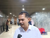 Sekretaris Jenderal Kementan, Suwandi saat ditemui di kompleks parlemen, Jakarta, Rabu (1/7/2026). (CNBC Indonesia/Martyasari Rizky)
