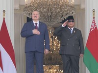 Foto: Presiden Republik Indonesia Prabowo Subianto menerima kunjungan Presiden Republik Belarus Aleksandr Lukashenko di Istana Merdeka, Jakarta, Rabu (2/6/2026). (Tangkapan Layar YouTube Sekretariat Presiden)