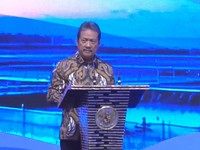 Menteri Kelautan dan Perikanan Sakti Wahyu Trenggono dalam Rapat Koordinasi Nasional (Rakornas) di kantor pusat KKP, Jakarta, Kamis (2/7/2026). ( Tangkapan layar dari YouTube resmi KKP)