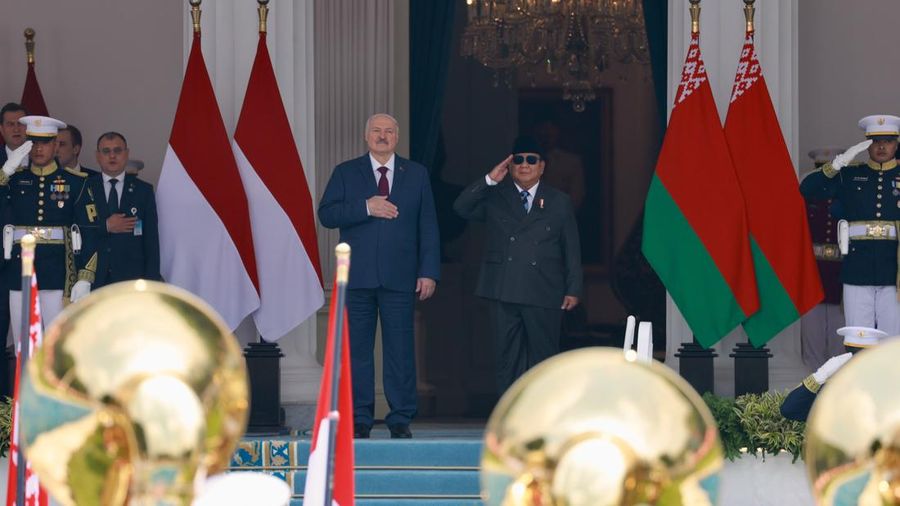 Presiden Republik Indonesia Prabowo Subianto menerima kunjungan kenegaraan Presiden Republik Belarus Aleksandr Lukashenko di Istana Merdeka, Jakarta, Rabu (2/7/2026).