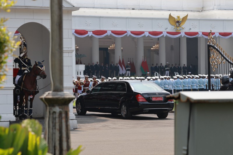 Presiden Republik Indonesia Prabowo Subianto menerima kunjungan kenegaraan Presiden Republik Belarus Aleksandr Lukashenko di Istana Merdeka, Jakarta, Rabu (2/7/2026). (Dok. BPMI Sekretariat Presiden)