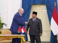 Presiden Republik Indonesia Prabowo Subianto menerima kunjungan kenegaraan Presiden Republik Belarus Aleksandr Lukashenko di Istana Merdeka, Jakarta, Rabu (2/7/2026). (Dok. BPMI Sekretariat Presiden)