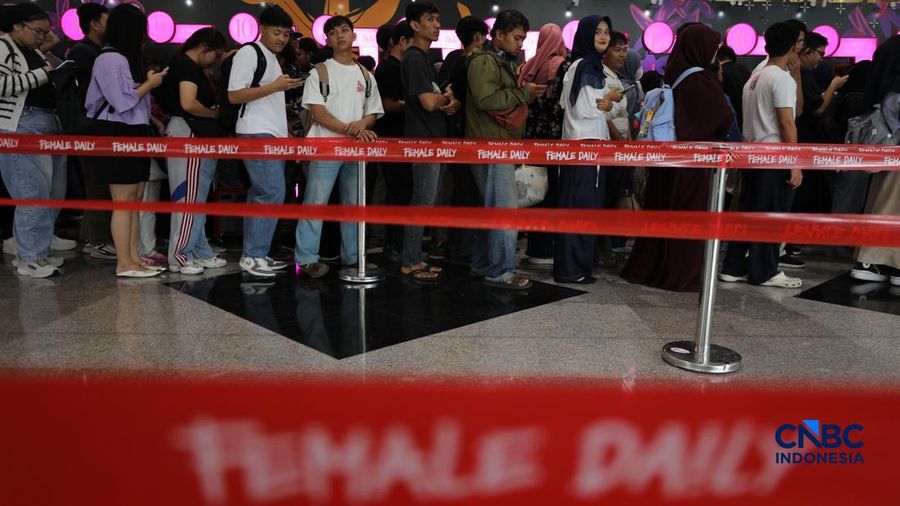 Suasana acara Jakarta X Beauty 2026, di Jakarta International Convention Center (JCC) Jakarta, Kamis (2/7/2026). (CNBC Indonesia/Tri Susilo)