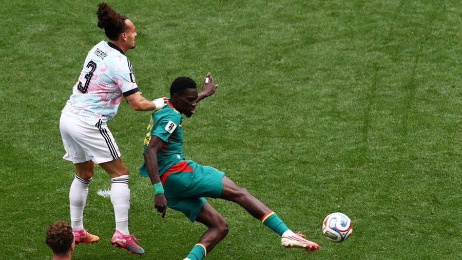 Tim nasional Belgia memastikan tempatnya di babak 16 besar Piala Dunia 2026, setelah meraih kemenangan dramatis atas Senegal (3-2), Kamis (2/7) dini hari WIB di Stadion Seattle, Amerika Serikat, dalam babak 32 besar Piala Dunia 2026. (REUTERS/Lee Smith)