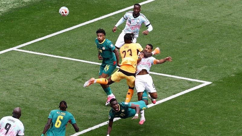 Tim nasional Belgia memastikan tempatnya di babak 16 besar Piala Dunia 2026, setelah meraih kemenangan dramatis atas Senegal (3-2), Kamis (2/7) dini hari WIB di Stadion Seattle, Amerika Serikat, dalam babak 32 besar Piala Dunia 2026. (REUTERS/Lee Smith)