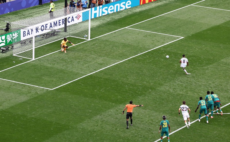 Tim nasional Belgia memastikan tempatnya di babak 16 besar Piala Dunia 2026, setelah meraih kemenangan dramatis atas Senegal (3-2), Kamis (2/7) dini hari WIB di Stadion Seattle, Amerika Serikat, dalam babak 32 besar Piala Dunia 2026. (IMAGN IMAGES via Reuters/BLAKE DAHLIN)