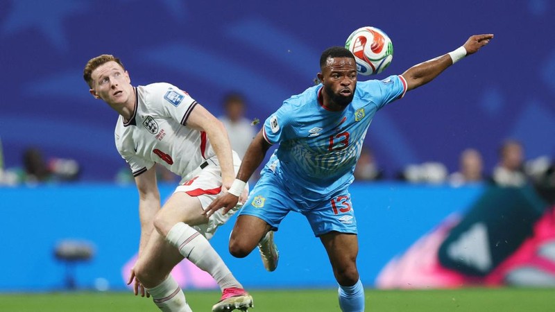 Tim nasional Inggris sukses melaju ke babak 16 besar Piala Dunia 2026 setelah menumbangkan Republik Demokratik Kongo dengan skor 2-1 dalam laga babak 32 besar di Stadion Mercedes-Benz, Atlanta, Amerika Serikat, pada Rabu (1/7/2026) waktu setempat. (REUTERS/Paul Childs)