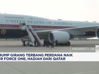 Trump Girang Terbang Perdana Naik Air Force One Hadiah Qatar