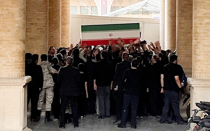Upacara perpisahan untuk mendiang Pemimpin Tertinggi Iran Ayatollah Ali Khamenei di Teheran, Iran, Jumat (3/7/2026). (Office of the Iranian Supreme Leader via REUTERS)
