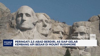 Peringati 2,5 Abad Berdiri, AS Siap Gelar Kembang Api Besar di Mount Rushmore