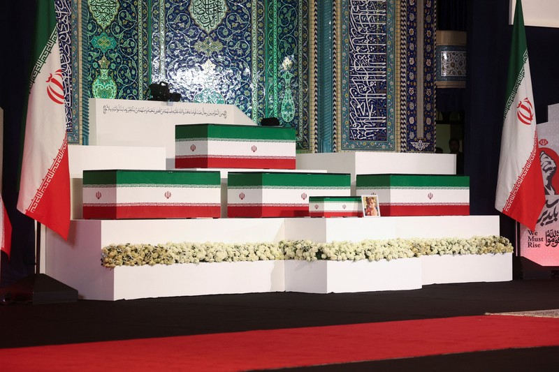 Upacara perpisahan untuk mendiang Pemimpin Tertinggi Iran Ayatollah Ali Khamenei di Teheran, Iran, Jumat (3/7/2026). (Office of the Iranian Supreme Leader via REUTERS)