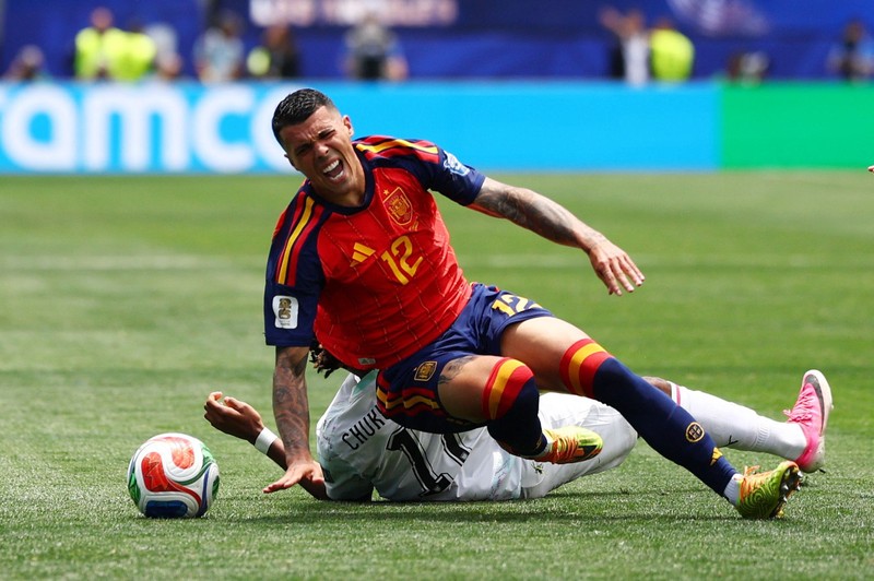 Spanyol menaklukkan Austria denhgan skor akhir 3-0 pada babak 32 besar Piala Dunia 2026 di Stadion Los Angeles, Kamis (2/7) atau Jumat (3/7) dini hari WIB. (IMAGN IMAGES via Reuters/KIYOSHI MIO)