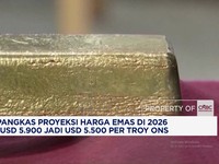 UBS Pangkas Proyeksi Harga Emas di 2026 Jadi USD 5.500 per Troy Ons
