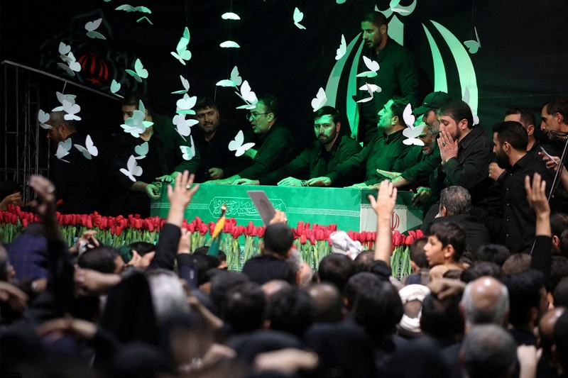 Upacara perpisahan untuk mendiang Pemimpin Tertinggi Iran Ayatollah Ali Khamenei di Teheran, Iran, Jumat (3/7/2026). (Office of the Iranian Supreme Leader via REUTERS)