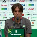 Pelatih Korea Selatan, Hong Myung-Bo saat Konferensi Pers Jelang Pertandingan Korea Selatan melawan Afrika Selatan. 23/6. (Tangkapan Layar FIFA)