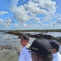 Menteri Pertanian (Mentan) Amran Sulaiman dalam acara Tanam Padi Bersama di Distrik Semangga, Merauke, Papua Selatan, Sabtu (4/7/2026).  (CNBC Indonesia/Martyasari Rizky)