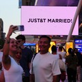 New York Police Department officers stand outside Madison Square Garden, the venue for the reported wedding celebrations of singer Taylor Swift and National Football League (NFL) player Travis Kelce, in New York, U.S., July 3, 2026.  REUTERS/Bing Gua