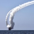 North Korean leader Kim Jong Un observes an assessment of the newly built naval destroyer Kang Kon's combat systems, including the test firing of a strategic cruise missile, at an unknown location in North Korea, July 3, 2026, in this picture release