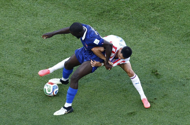 Soccer Football - FIFA World Cup 2026 - Round of 16 - Paraguay v France - Philadelphia Stadium, Philadelphia, Pennsylvania, U.S. - July 4, 2026  France's Kylian Mbappe scores their first goal from the penalty spot REUTERS/Mike Segar     TPX IMAGES OF THE DAY