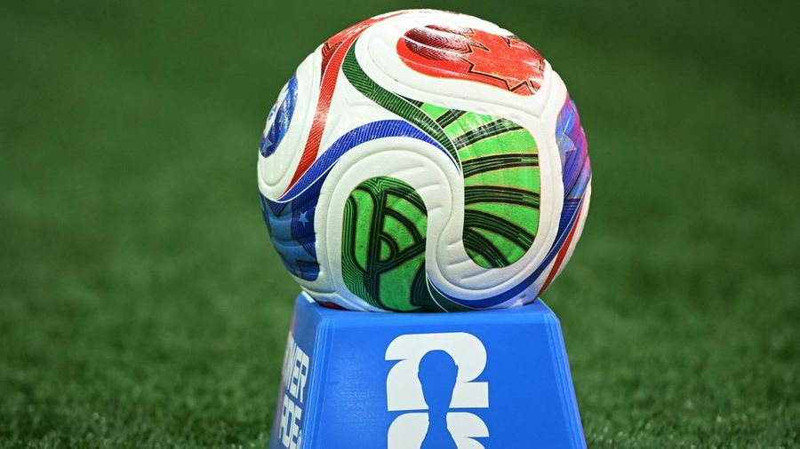 Soccer Football - FIFA World Cup 2026 - Round of 32 - Switzerland v Algeria - BC Place, Vancouver, Canada - July 2, 2026 A close-up of the match ball inside the stadium IMAGN IMAGES via Reuters/Anne-Marie Sorvin