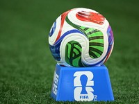 Soccer Football - FIFA World Cup 2026 - Round of 32 - Switzerland v Algeria - BC Place, Vancouver, Canada - July 2, 2026 A close-up of the match ball inside the stadium IMAGN IMAGES via Reuters/Anne-Marie Sorvin