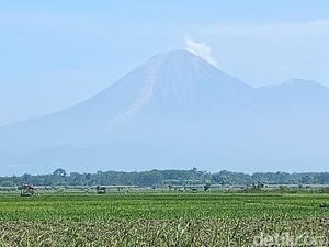 Gunung Semeru Luncurkan 5 Kali Lava Pijar, Jarak Luncur Capai 2 Km
