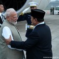 Foto: Presiden Prabowo Subianto menyambut kedatangan PM India Narendra Modi di Base Ops Lanud Halim Perdanakusuma Jakarta, Senin (6/7/2026). (Tangkapan Layar Youtube/Sekretariat Presiden)