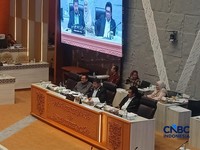 Raker Komisi V DPR RI dengan Eselon 1 Kementerian PU, Senin (6/7/2026). (CNBC Indonesia/Ferry Sandi)