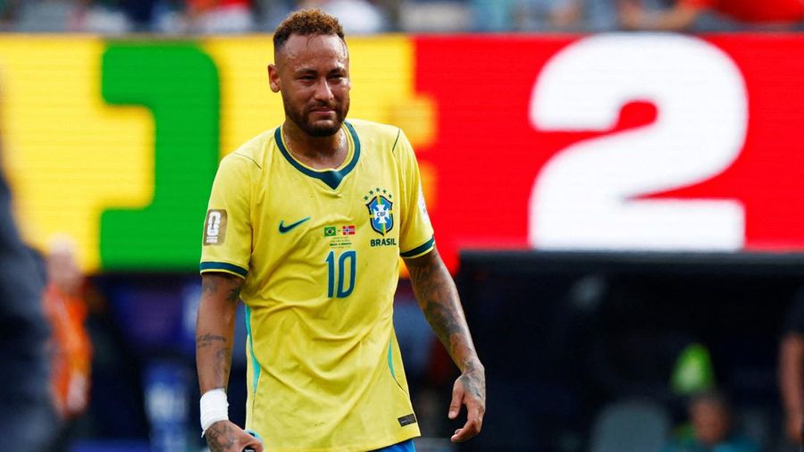 Soccer Football - FIFA World Cup 2026 - Round of 16 - Brazil v Norway - New York New Jersey Stadium, East Rutherford, New Jersey, U.S. - July 5, 2026 Brazil's Neymar Jr. looks dejected after the match as Brazil are eliminated from the World Cup REUTE