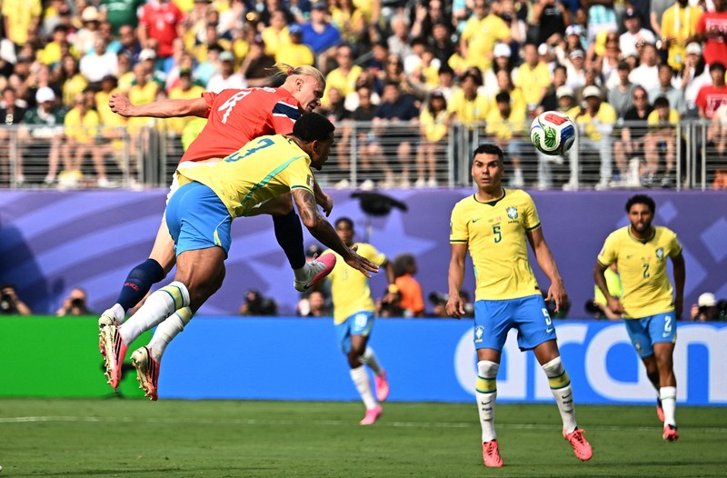 Soccer Football - FIFA World Cup 2026 - Round of 16 - Brazil v Norway - New York New Jersey Stadium, East Rutherford, New Jersey, U.S. - July 5, 2026 Brazil's Neymar Jr. looks dejected after the match as Brazil are eliminated from the World Cup REUTERS/Jeenah Moon     TPX IMAGES OF THE DAY